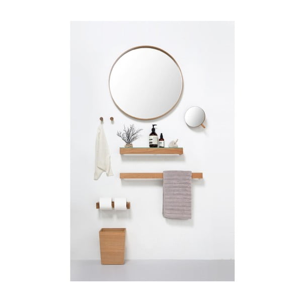 Tammepuust seinale paigaldatav WC-paberihoidja Slimline - Wireworks-image-2