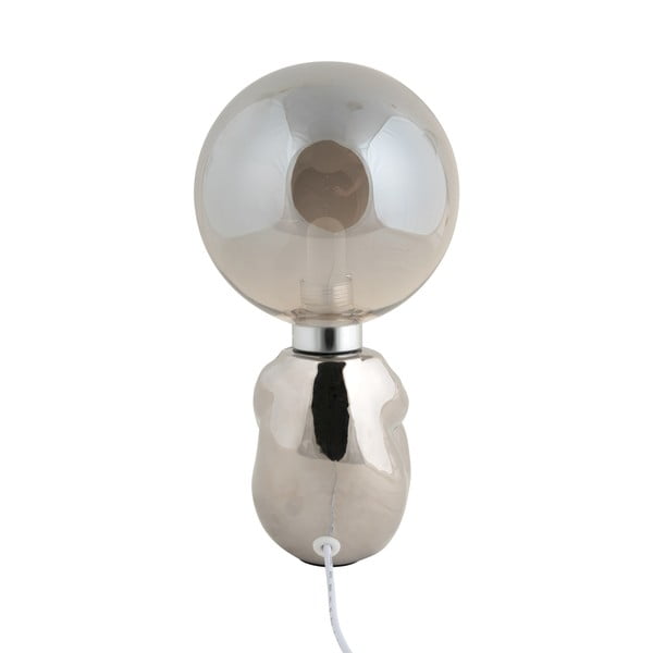 Hõbedane dimmerdatav LED lauavalgusti klaasist varjuga (kõrgus 22,5 cm) Joey - Leitmotiv-image-4