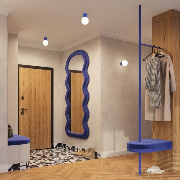 Sinine laevalgusti klaasist varjuga ø 12 cm Orbital - Sollux-image-4