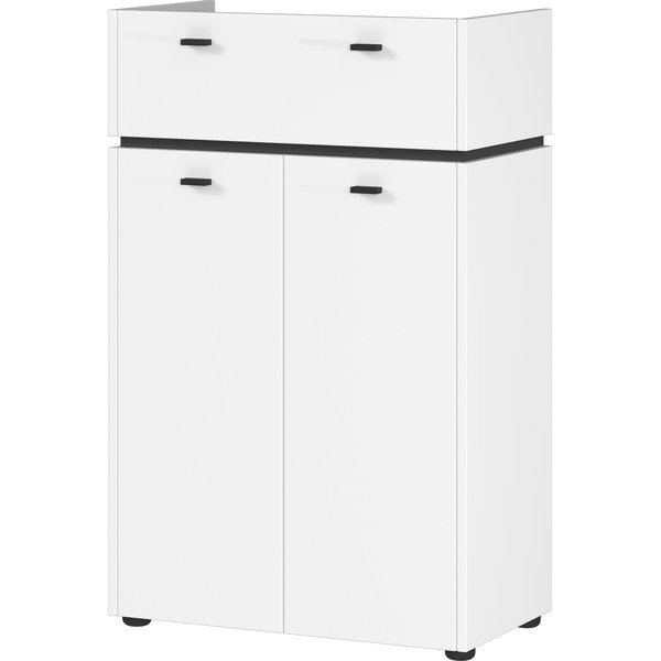 Valge kõrge vannitoakapp 60x96 cm Modesto - Germania-image-1