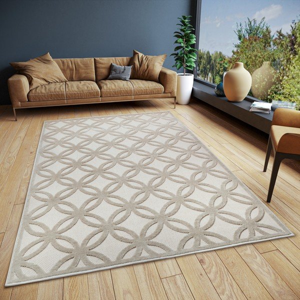 Beež vaip 200x285 cm Iconic Circle - Hanse Home-image-1