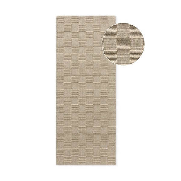 Beež käsitsi kootud villane vaip 80x200 cm Scala - Villeroy&Boch