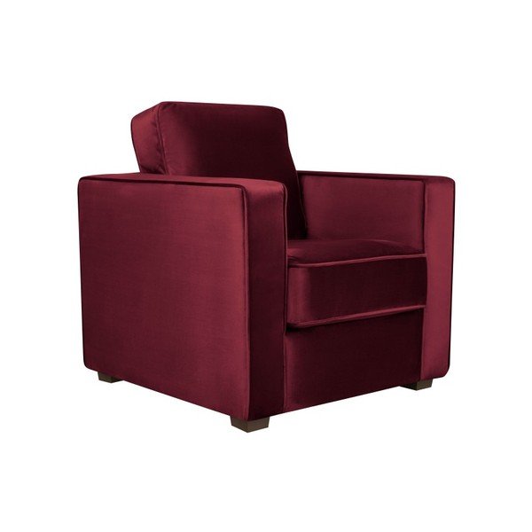 Křeslo v barvě burgundy Cosmopolitan Design Denver