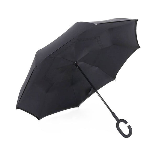 Černý deštník Ambiance Interior, ⌀ 110 cm