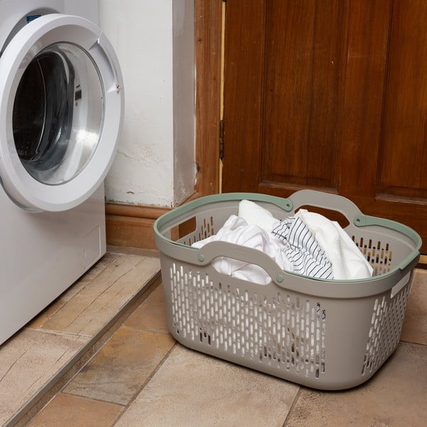 Helepruun plastikust pesukorv 45 l - Addis-image-1