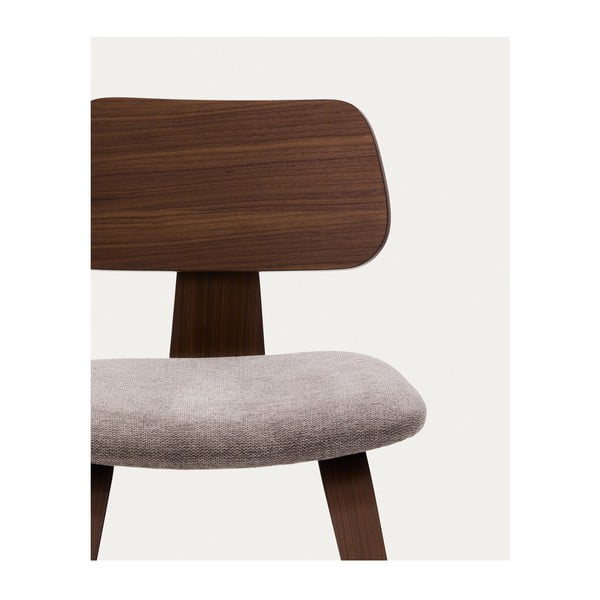 Beež-tumepruun söögitool Gena - Kave Home-image-3