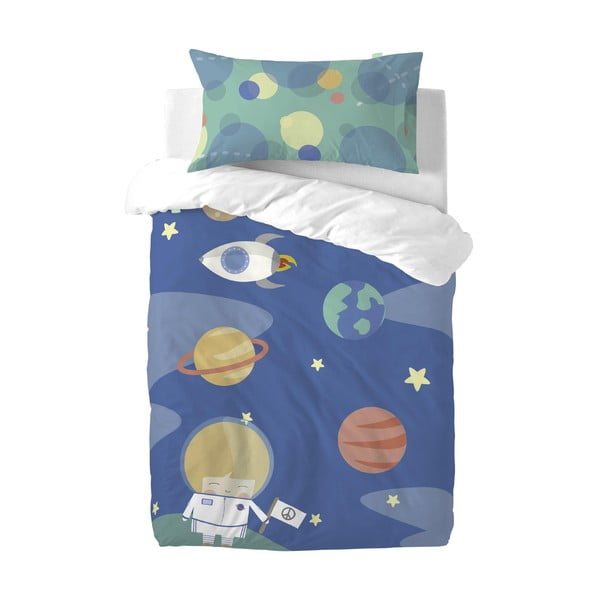Laste voodipesu puhtast puuvillast , 115 x 145 cm Astronaut - Happynois