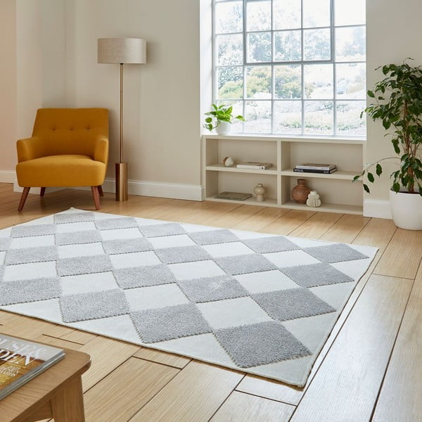 Valge-helehall pestav vaip 200x290 cm Lyna Cream&Grey - Think Rugs-image-2