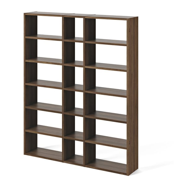 Pähklipuust raamaturiiul 182x224 cm Pombal - TemaHome-image-2