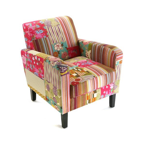 Křeslo VERSA Patchwork Jane