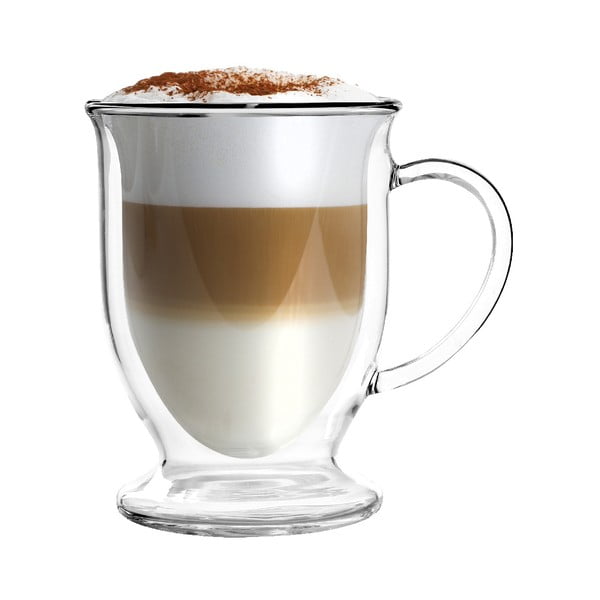 2 topelt seinaga latteklaasi komplekt, 250 ml - Vialli Design-image-3