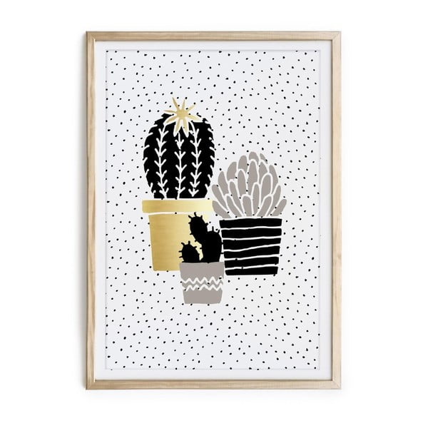Raamitud plakat Kaktuse perekond, 40 x 60 cm Cactus Pottery - Really Nice Things