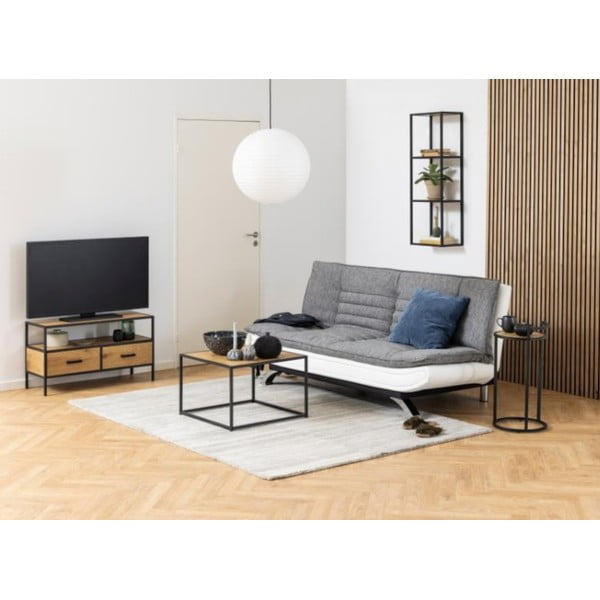 Must tammedekooriga seina raamaturiiul 37x108 cm Seaford - Actona-image-1