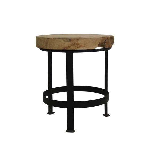 Odkládací stolek s deskou  z teakového dřeva HSM collection Kenet, 35 x 35 cm
