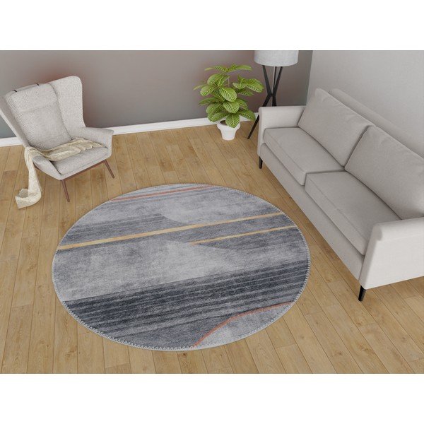 Hall pestav ümmargune vaip ø 120 cm Yuvarlak - Vitaus-image-1