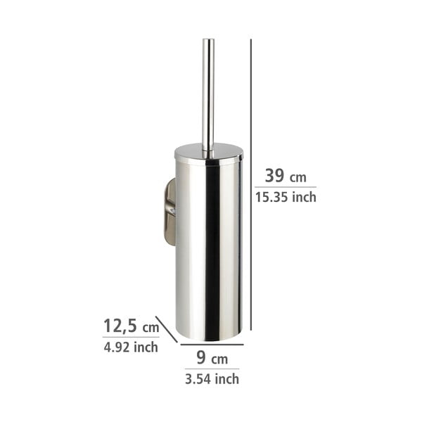Samodržící WC kartáč z nerezové oceli Wenko Orea-image-2