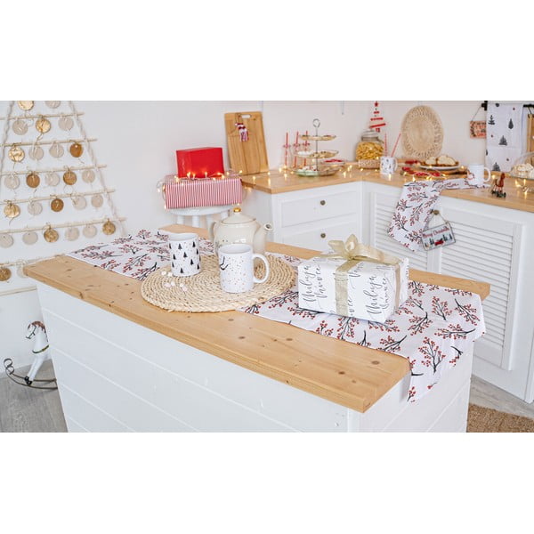 Jõululaua puuvillane linik 140x40 cm Rowan Berries - Butter Kings-image-1