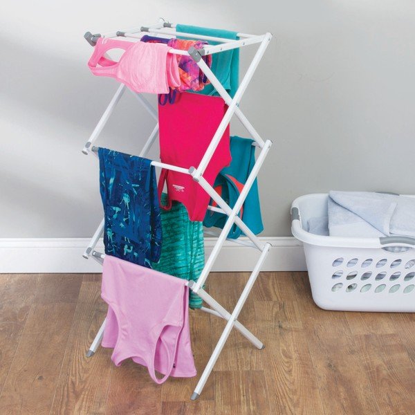 Valge 3-astmeline riidekuivatusmasin , 75 x 38 cm Brezio - iDesign-image-1