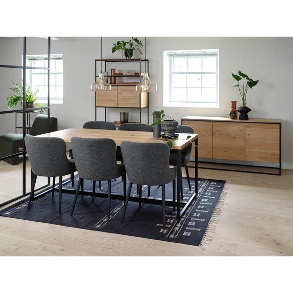 Tammepuidust söögilaud 90x180 cm Rivoli - Unique Furniture-image-2