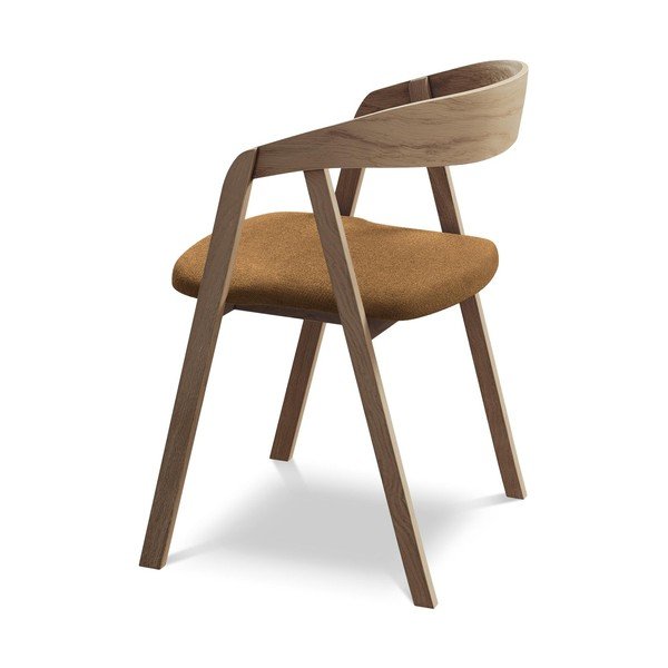 Täispuidust söögitool terrakota värvi Erika - Makamii-image-3