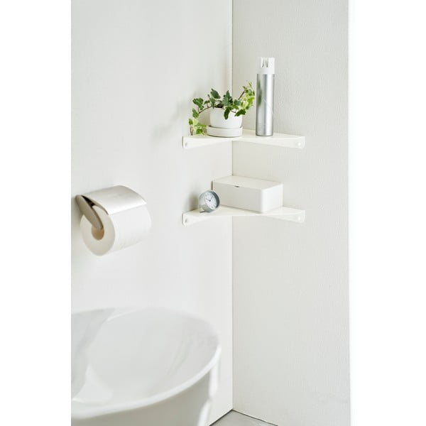 Valge metallist nurgariiul 22 cm Tower - YAMAZAKI-image-1