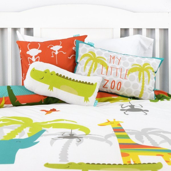 Bavlněný oboustranný povlak na polštář Baleno ZOO, 50 x 30 cm-image-1