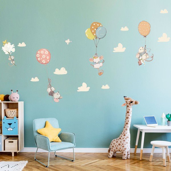Laste seinakleebised Flying Mouse - Ambiance-image-3