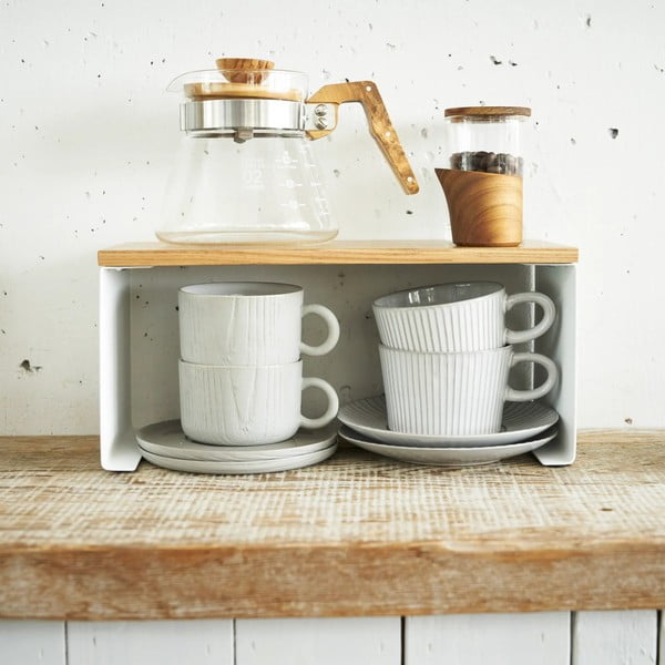 Valge metallist lisariiul 30,5x14 cm Tosca - YAMAZAKI-image-1