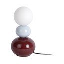 Burgundiapunane/helesinine keraamiline laualamp (kõrgus 26 cm) Firenze Pellet - Leitmotiv