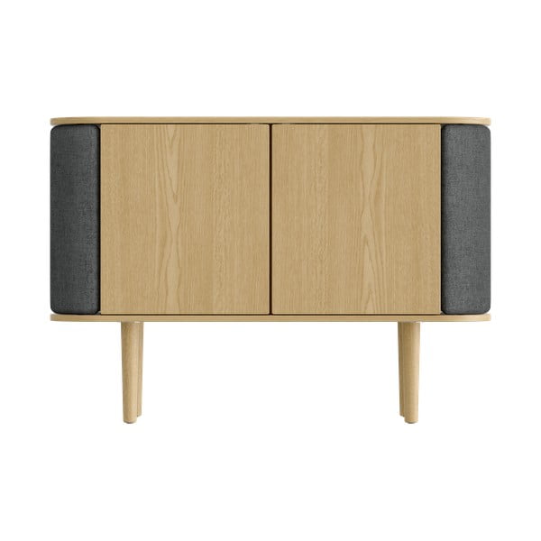 Madal kapp tamme dekoratsiooniga antratsiit-looduslikus värvitoonis 109x75 cm Treasures - UMAGE-image-3