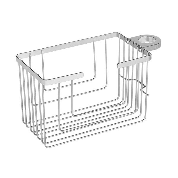 Hõbedane roostevabast terasest vannitoa riiul (ilma puurimiseta) Valognes - Wenko