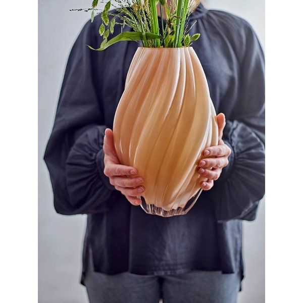 Oranž klaasist vaas (kõrgus 30 cm) Kanji - Bloomingville-image-2