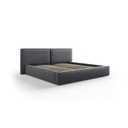 Tumehall polsterdatud kaheinimesevoodi koos panipaiga ja voodipõhjaga 180x200 cm Arendal - Cosmopolitan Design