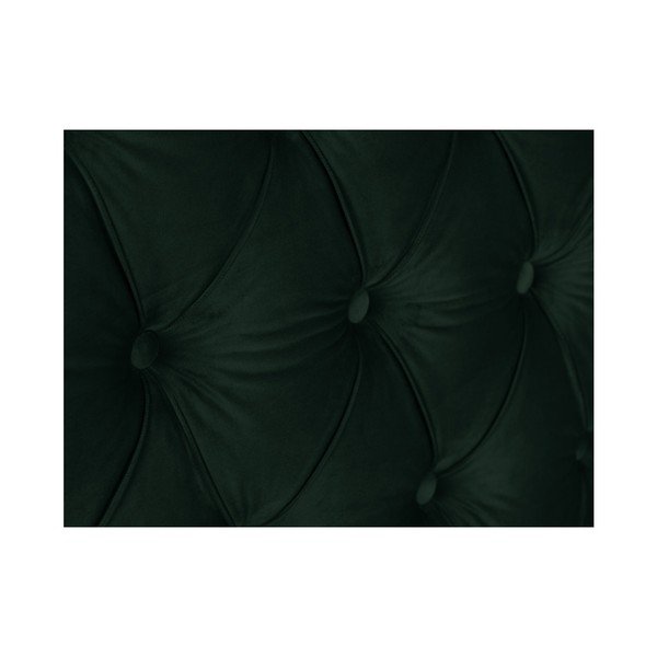 Láhvově zelené čelo postele Mazzini Sofas Daisy, 140 x 120 cm-image-4