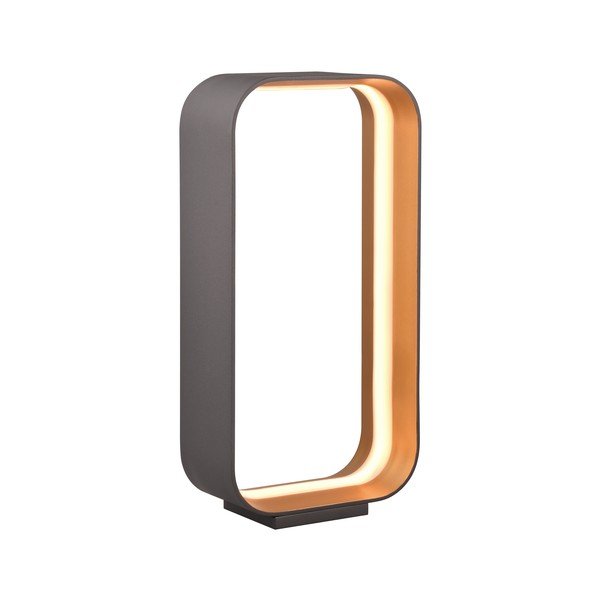 Must LED lauavalgusti hääle/mobiilirakendusega ja metallist varjuga (kõrgus 41 cm) Cizione - CINQUE-image-2