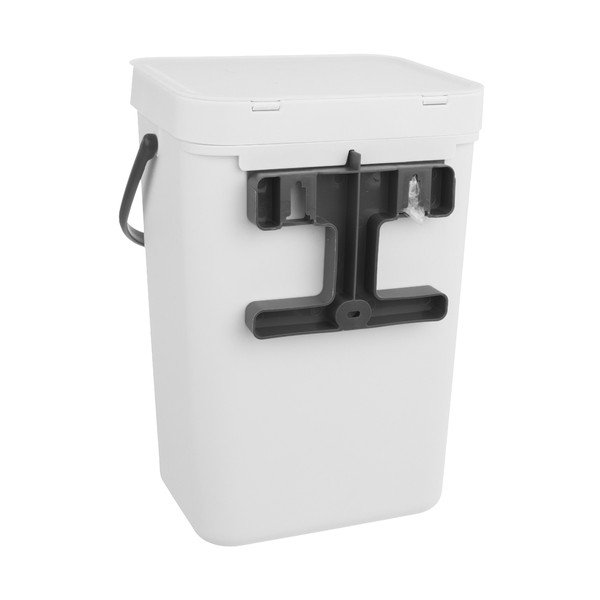 Valge plastikust prügikast 10 l - Orion-image-1