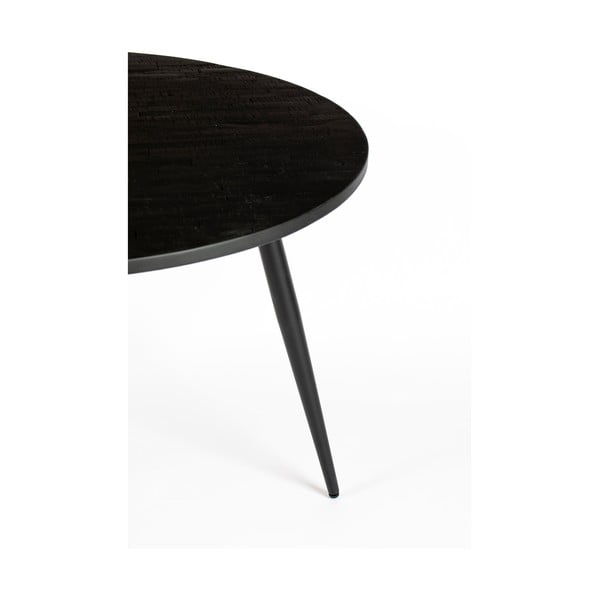 Ümmargune söögilaud tiikpuidust ø 110 cm Mo - White Label-image-3