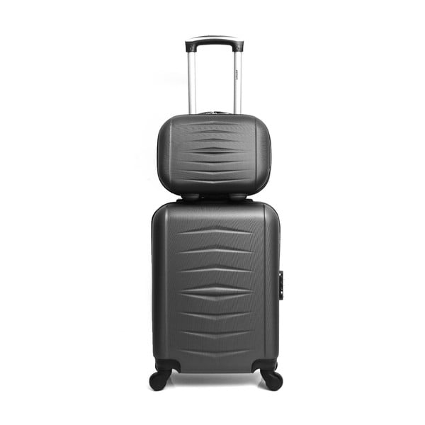 Sada 2 šedých cestovních kufrů na kolečkách Infinitif Oviedo