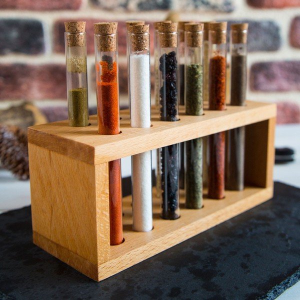 Maitseainepurkide komplekt koos alusega 12tk - Hermia-image-3