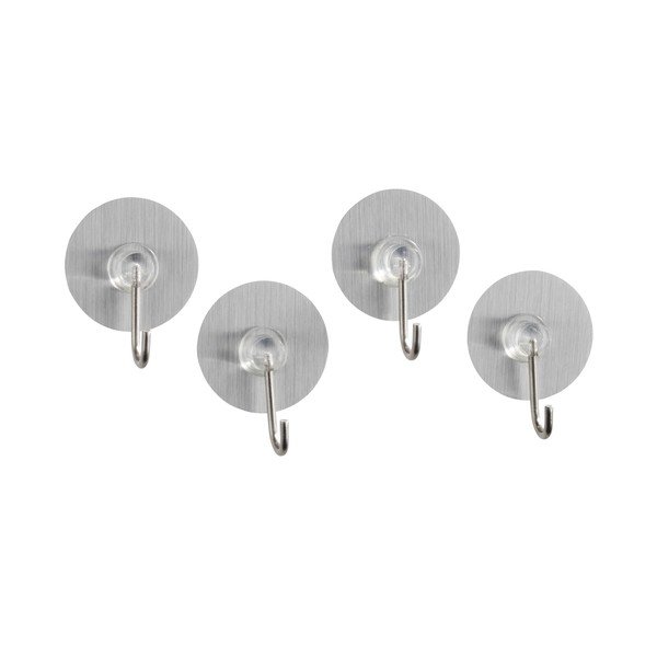 Komplekt 4 isekinnituvat konksu Static-Loc Steel - Wenko-image-1