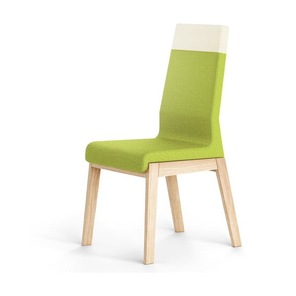 Zelená židle z dubového dřeva Absynth Kyla Two