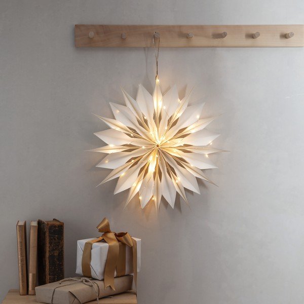 Valge jõuluvalgusti kaunistus ø 45 cm Flinga - Star Trading-image-1