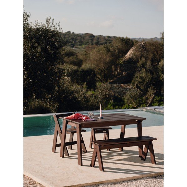 Tumepruun puidust aiapink Navo - noo.ma-image-2