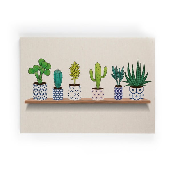 Maal lõuendil, 60 x 40 cm, riiulil. Lino Cactus - Really Nice Things