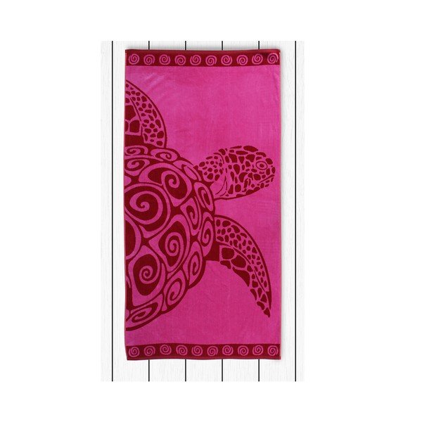 Osuška DecoKing Pink Turtle, 90 x 180 cm-image-1