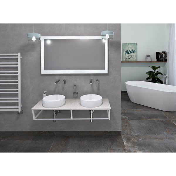 Valge terasest seinale valamualus  120x20 cm Ska – Sapho-image-1
