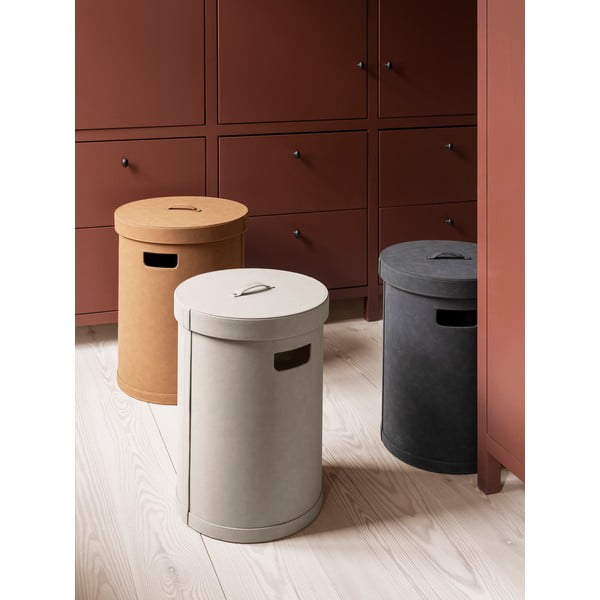 Tumehall kunstnahast pesukorv Sahla M - Blomus-image-1