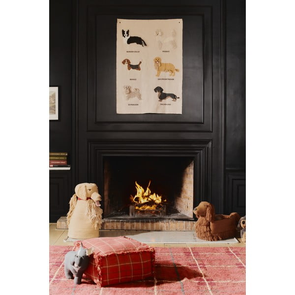 Punane pestav/käsitsi kootud puuvillane vaip 90x120 cm Tartan Vintage Red - Lorena Canals-image-3