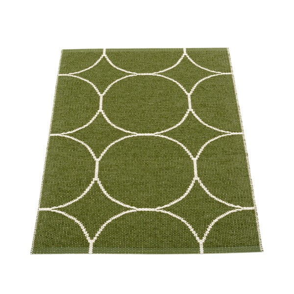 Tumeroheline sise/välisvaip 70x100 cm Boo Dark Olive – Pappelina