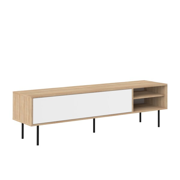 Valge tammedekooriga telerilaud 165x40 cm Ampère - TemaHome-image-3